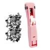 Yousheng Paper Clip Pusher Set, No Hole Punching Clip Dispenser, Lightweight PC Plastic Shell Multiple Colors Office School