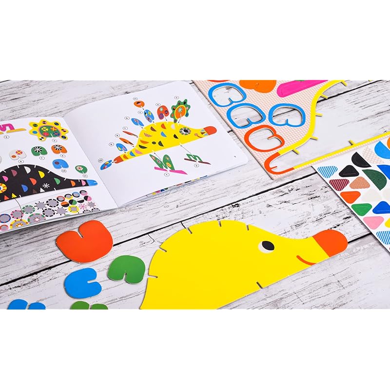 [ DJECO Jeko threading 3D animals ] paper craft Crafts three-dimensional 3 years old animal educational toys present (DJ08983)