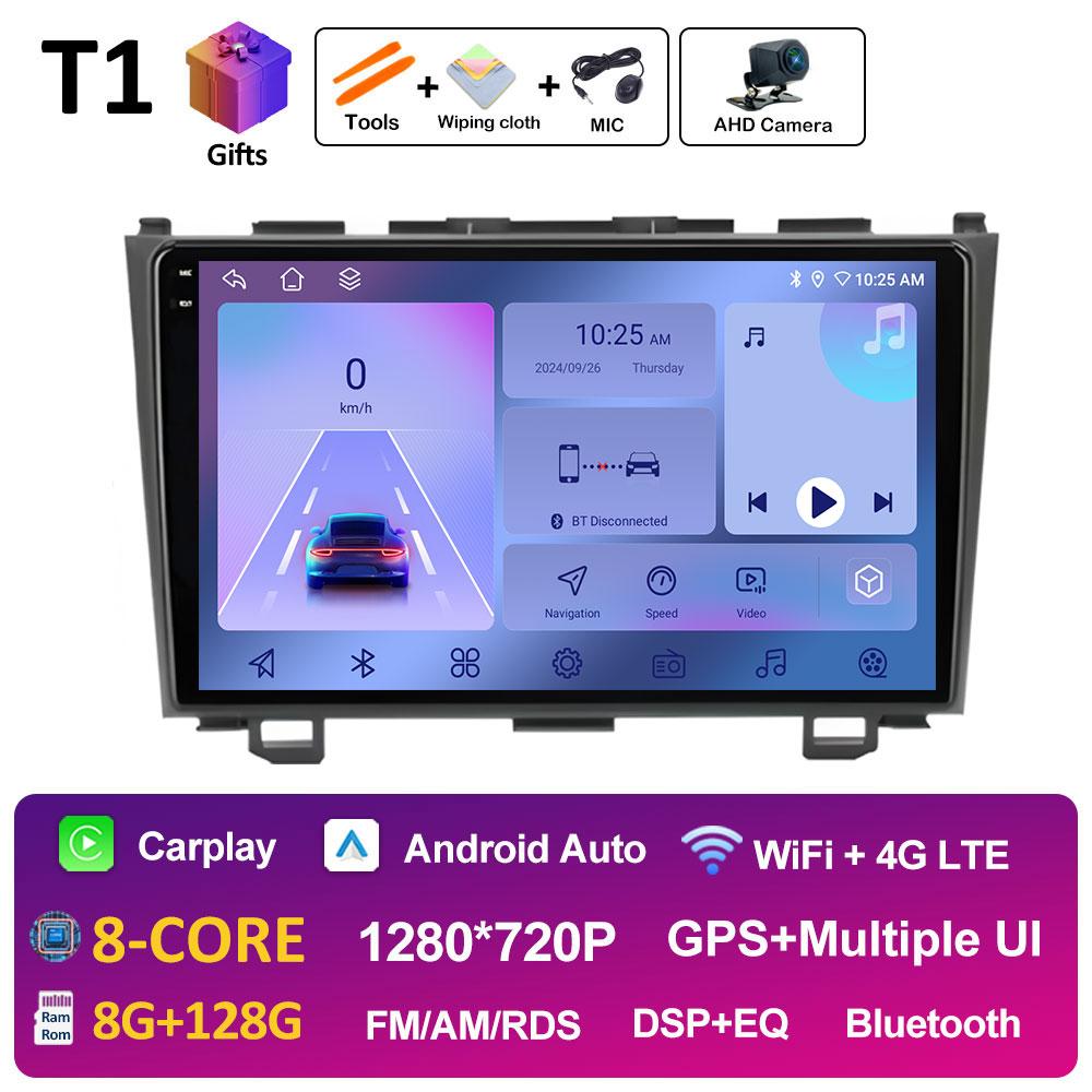 GPS-навигация для Honda CR-V 3 RE CRV 2007 2008 2009 2010 2011 WIFI 9-дюймовый Android автомобильный радиоприемник мультимедийный видеоплеер автоинструменты