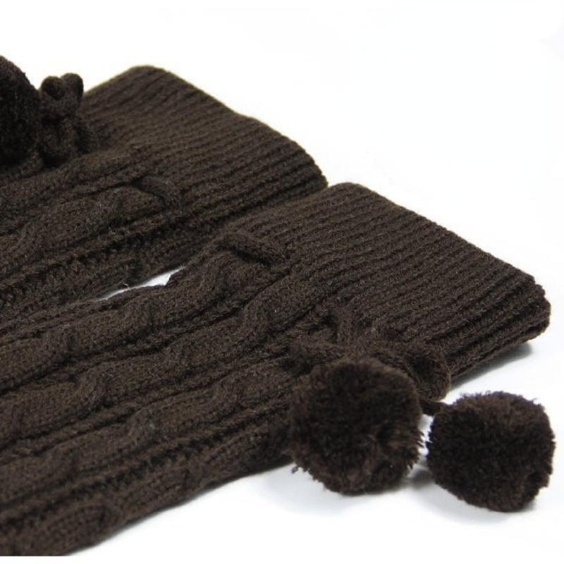 65cm Women's Long Leg Warmers Thickened Over Knee Warm Boot Cover Lolita Knitted Crochet Socks Boot Cuffs Pile Socks Party Dance