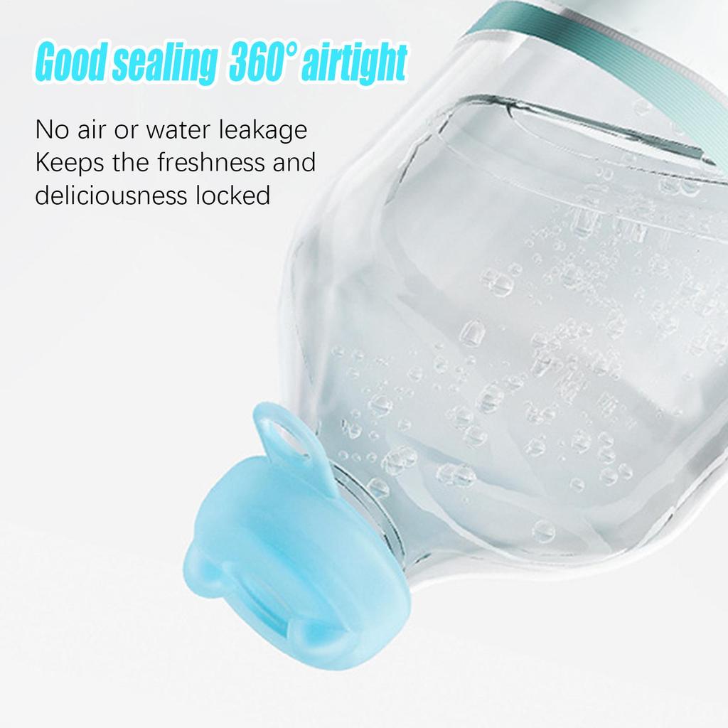 Крышки для бутылок с газировкой Силиконовые защитные чехлы для бутылок с водой Долгосрочная свежесть Крышка для напитков для помещений, улицы, пляжа, школы, вечеринки