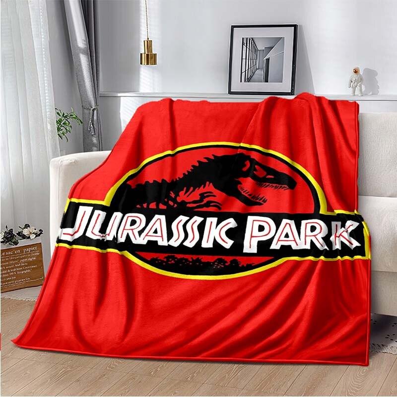 Флисовое одеяло с 3D принтом «Парк Юрского периода» для кроватей, походов, пикников, толстое одеяло, модное флисовое покрывало, одеяло