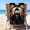 1pc Venom4 Beach Towel with Custom Name, Beach/Swimming/Bath/Picnic/Camping Towel, Suitable for Seaside Beaches