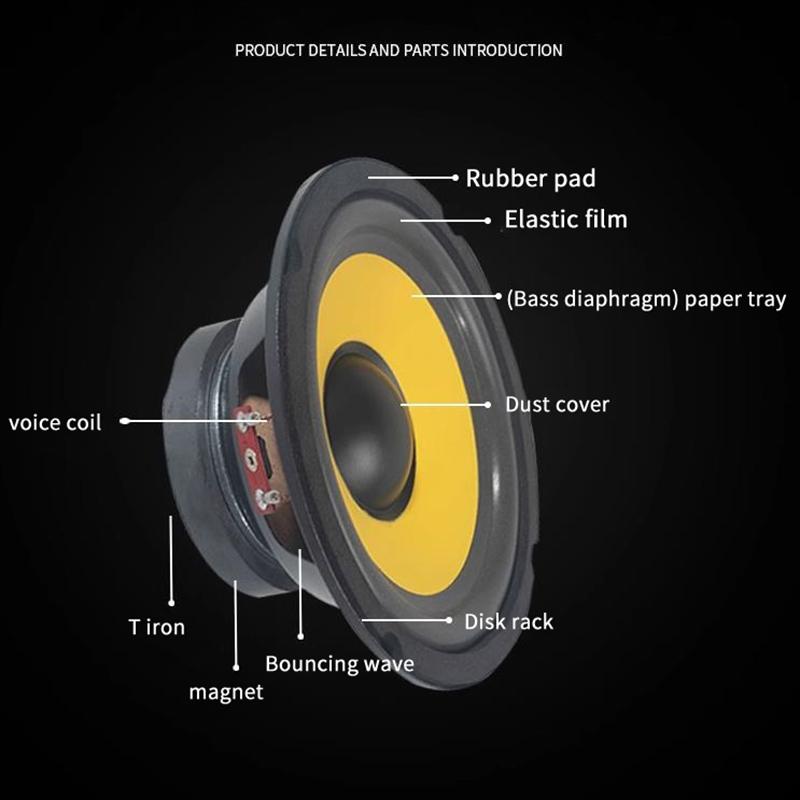 5/6/8/10 дюймов автомобильный бас-динамик коаксиальный сабвуфер Hifi музыка полный диапазон частот автомобильный стереодинамик для универсального автомобильного домашнего аудио