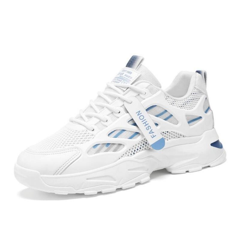 Men's Breathable Sports Casual Mesh Shoes Summer Soft Sole Anti Slip Outdoor Running Shoes Student Fashion Trendy Urban Shoes