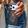Чехол для телефона с цветочным сердцем для iPhone 17 Air 14 15 13 12 Max Чехол для Apple 14 15 16 16e 11 Pro Max Plus Coque