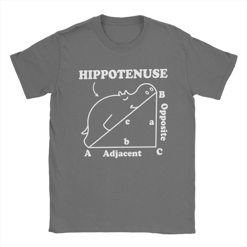 Новинка Гипотенуза Гипотенуза Математическая игра слов Футболка для мужчин Футболка из чистого хлопка Футболка с коротким рукавом Идея для подарка Одежда