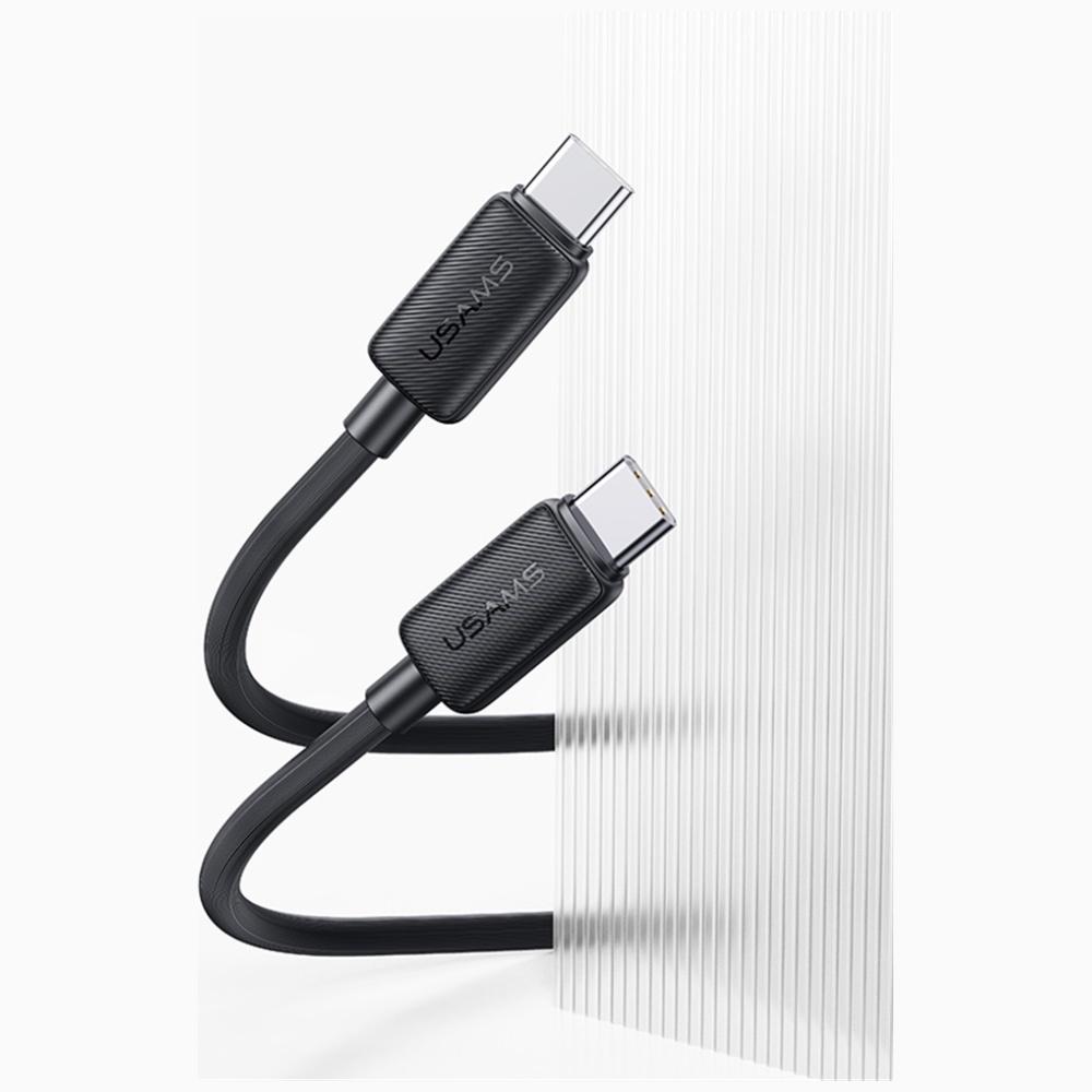 Kabel USAMS KY Series US-SJ691 60W USB-C do USB-C 1m czarny