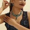 Модный набор ожерелья и серег со стразами, аксессуары для платья