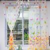 Yousheng Sheer Curtain Elastic Voile Semi Polyester Butflies Pattern Window Curtain for Home