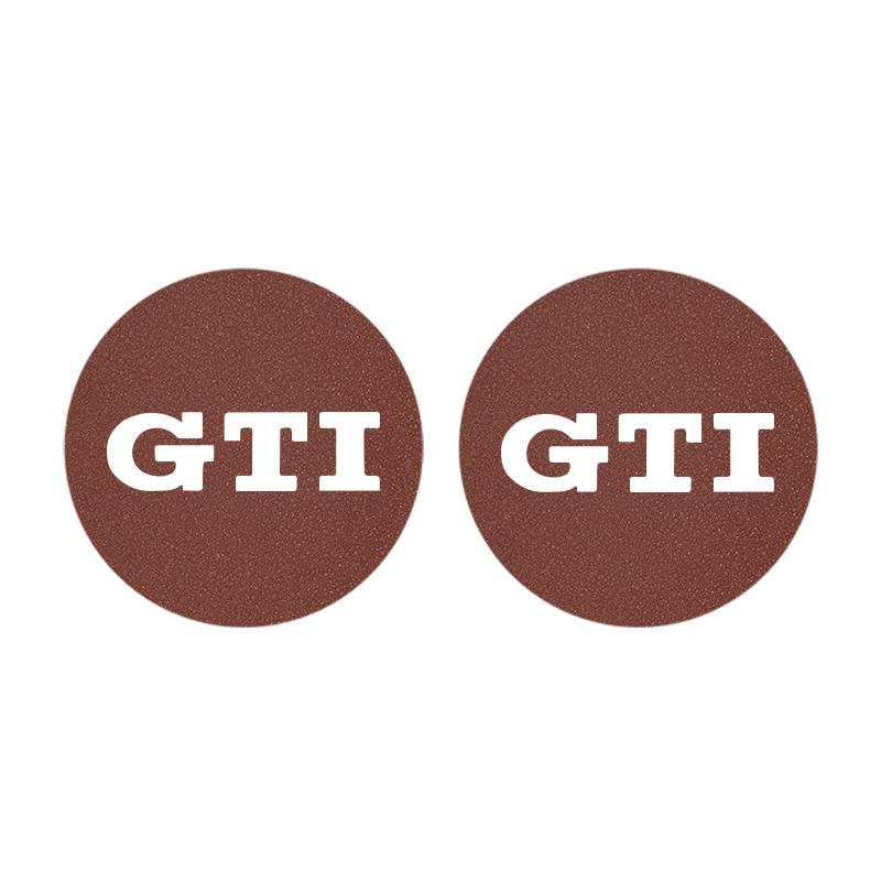 2026 Hot 2Pcs Car Coaster Water Cup Mat Non-Slip Pad For Volkswagen VW Golf Amarok Beetle GTI Magotan T-ROC T-Cross Polo Atlas ID3 Tiguan