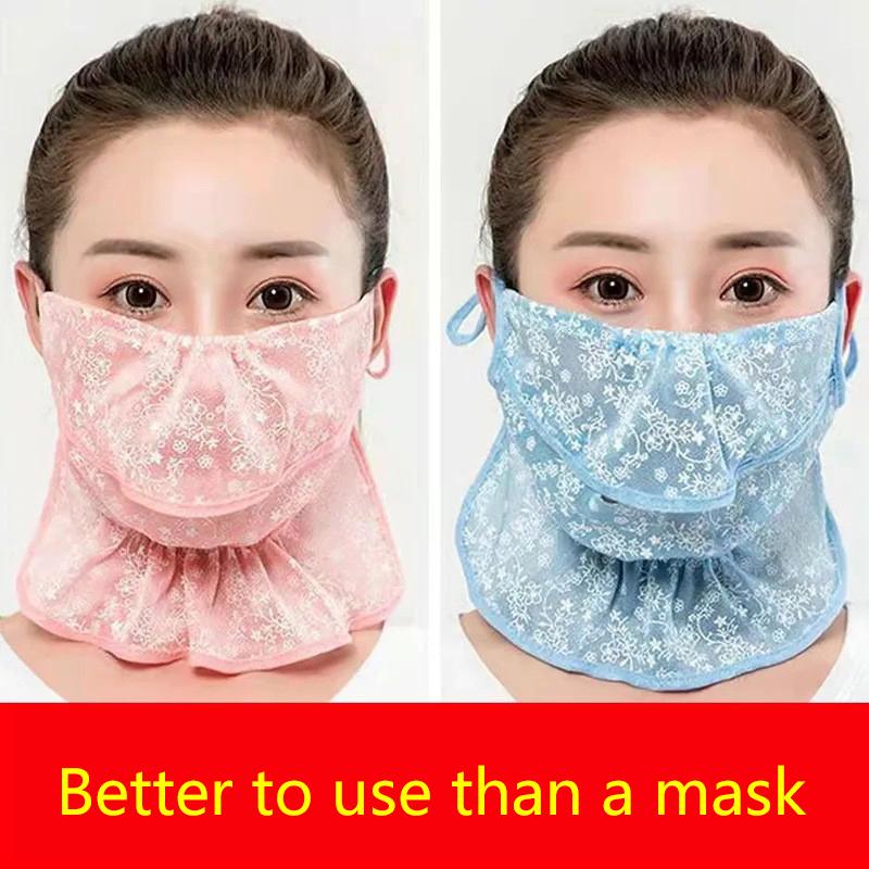 Анти-УФ кружевная солнцезащитная маска распродажа подвесной ухо ушной шнурок маска для лица шарф пыленепроницаемые дышащие шарфы маска для спорта на открытом воздухе