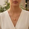 Ladybug-Pendant Necklace With Zirconia For Women Lightweight Allergy Free Jewelry Gift