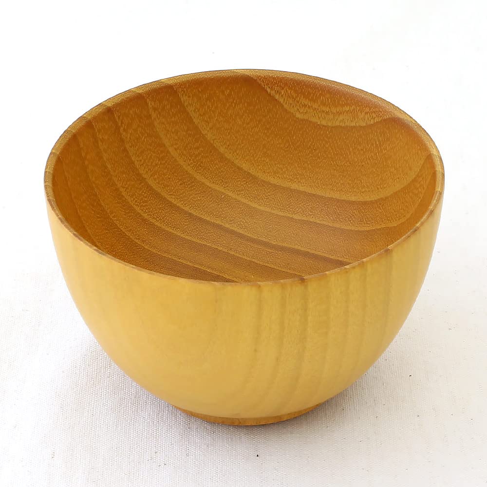 Kishu лакированная посуда Tsunoda Seibei Shoten суповая миска Grip Ball M деревянная нанопокрытие можно мыть в посудомоечной машине натуральный WG-457473