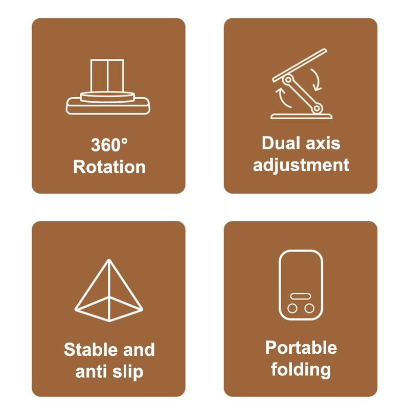 Складной настольный мини-держатель для телефона с вращением на 360 градусов, регулируемый по высоте, кронштейн-подставка для мобильного телефона и планшета, поддержка для iPhone