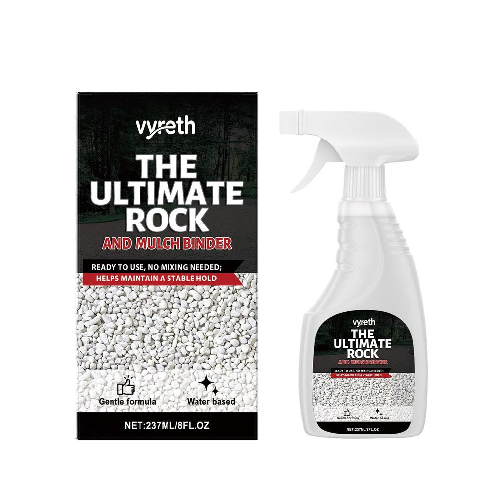 Vyreth Gravel Fixing Glue 237ml Waterproof Frost Resistant Transparent Adhesive for Pebbles Sawdust Courtyard Paving
