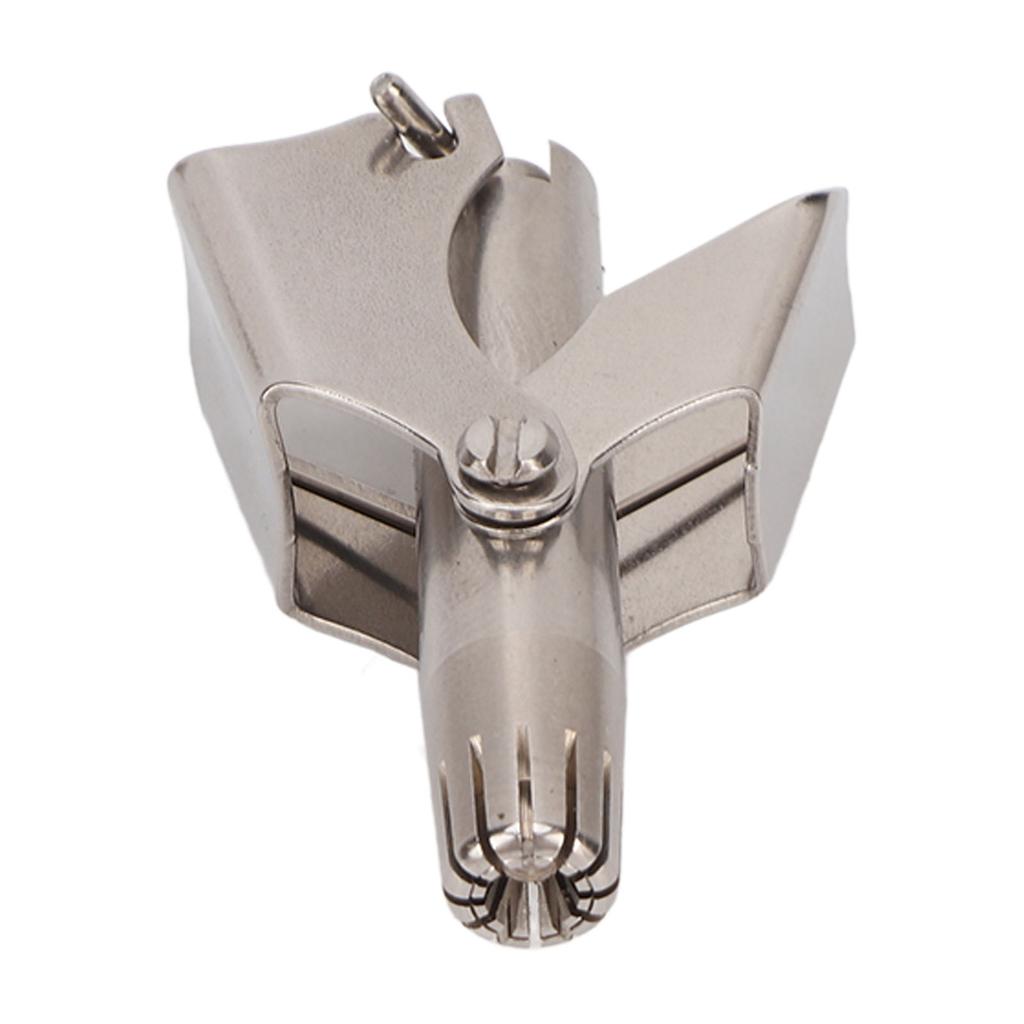 Ручной триммер для волос в носу с вращением на 360 градусов из нержавеющей стали с круглой головкой R