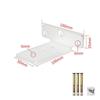Kitchen Wall Mounted Shelf Support Right Angle Bracket Furniture Holder Desk Shelf Holder Hardware
