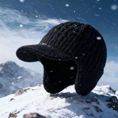 Вязаный , Ветрозащитный Мужской Зимний для Холодной Погоды, Уличный