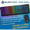 Беспроводной игровой набор клавиатура и мышь - KLIM - Blaze & Chroma - 2 USB-донгла - RGB - AZERTY