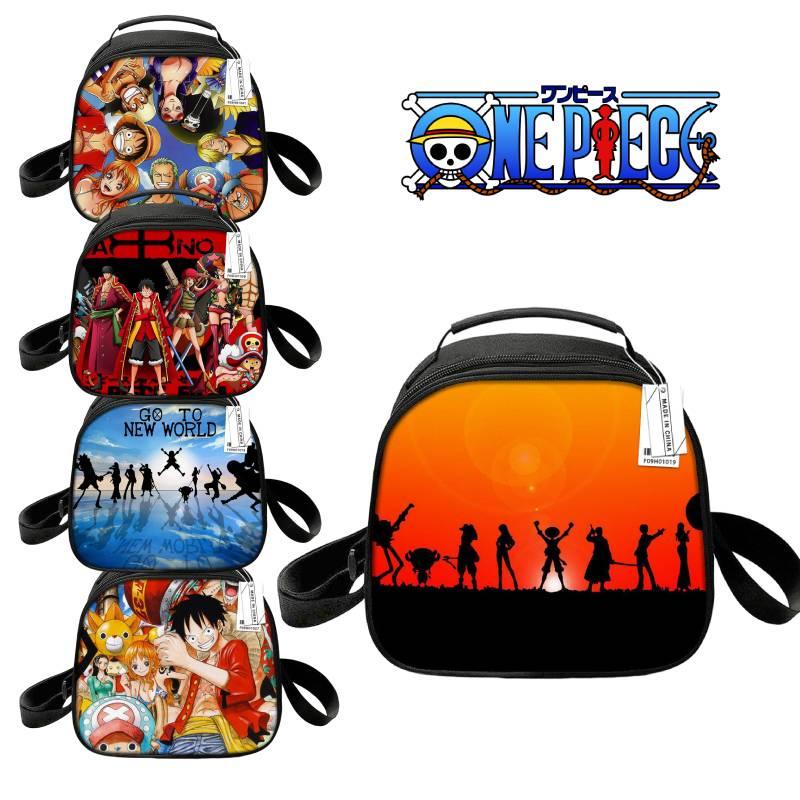 Customizable Cartoon Anime One Piece Lunch Box Cute Round Lunch Bag With Thermal Insulation Portable And Convenient