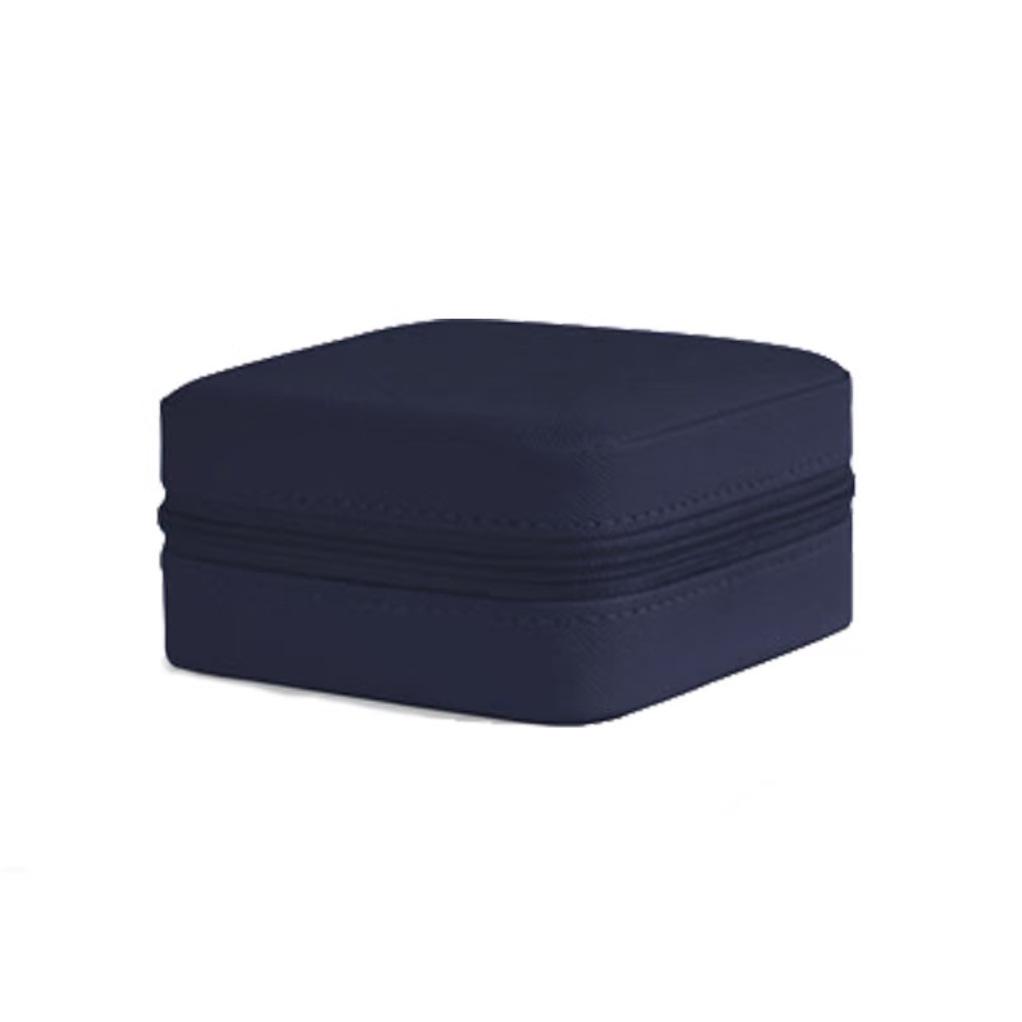 Компактная кожаная шкатулка для украшений для женщин - Милый органайзер для подвесок, серег и колец