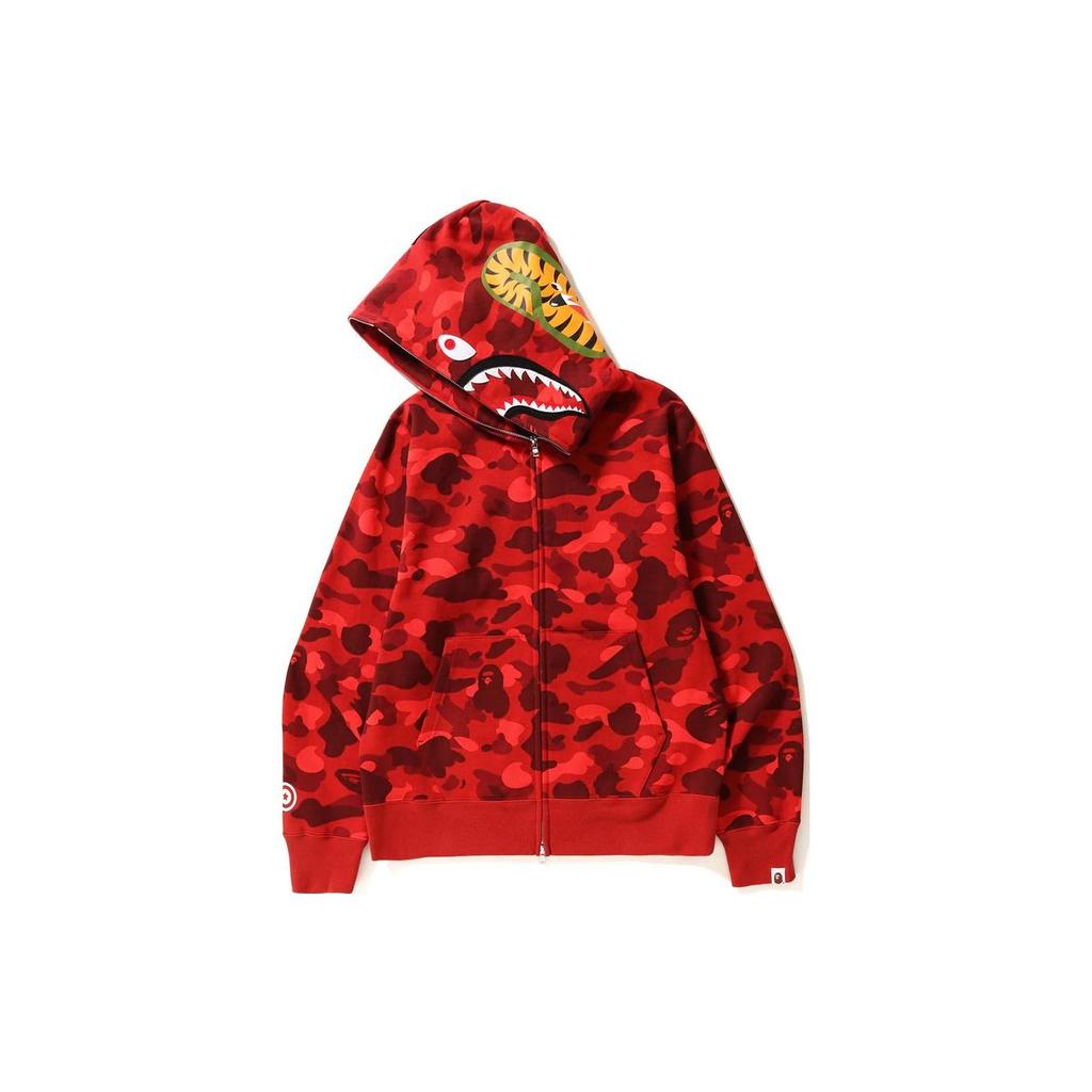 Худи на молнии Bape Color Camo Shark 1I20-115-005
