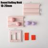 Soft Ceramic Round Ball Rolling Mold Kit Clay Round Rubbing Auxiliary Tool with Punched Earrings Necklace Beads Handmade Tools