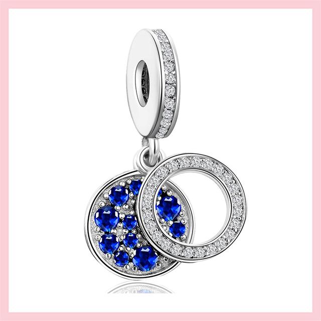 Бусины из стерлингового серебра 925 пробы с кубическим цирконием, подвески "Всевидящий глаз", подходят к оригинальному браслету, ювелирные изделия