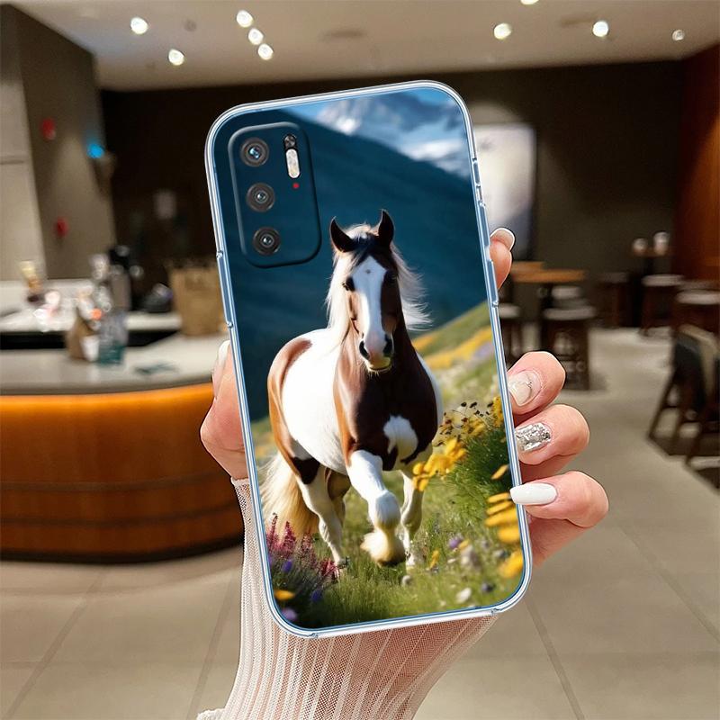 RE28 Fine Horse Transparent Phone Case for Motorola Moto Edge 20 30 40 50 S30 Fusion Ultra Pro Neo Lite + G200 G23
