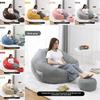 Seat Bean Large Bag Comfortable Lazy Sofa Chair Linen Lounger Couch Gift Tatami