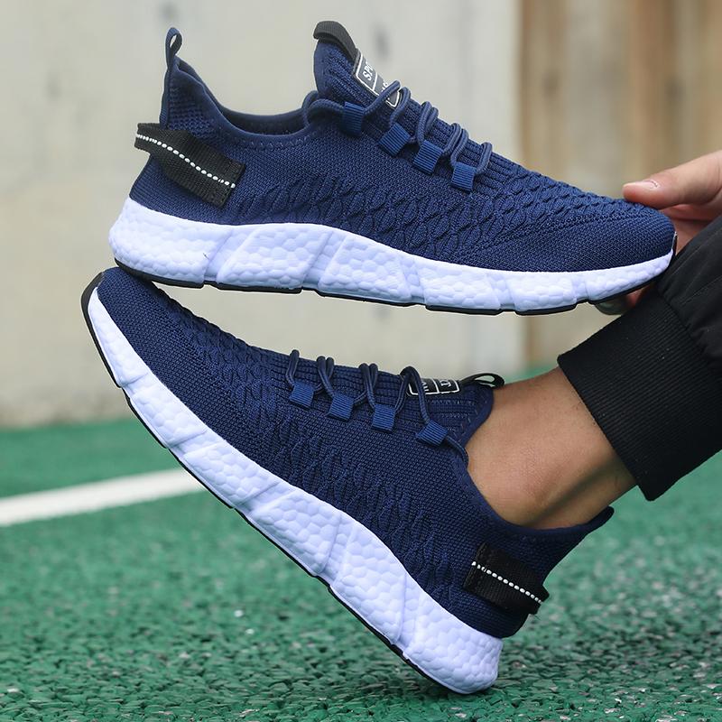 Couples Outdoor Running Sneakers Lightweight Breathable Mesh Casual Sneakers Non-Slip Comfortable Men'S Sneaker Tennis