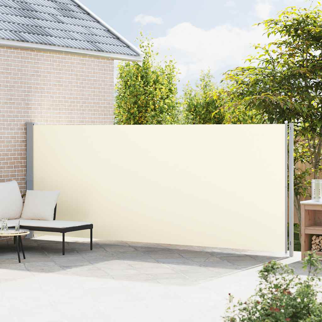 Vidaxl Wysuwana Markiza Boczna Na Taras, 180 X 600 Cm, Kremowa