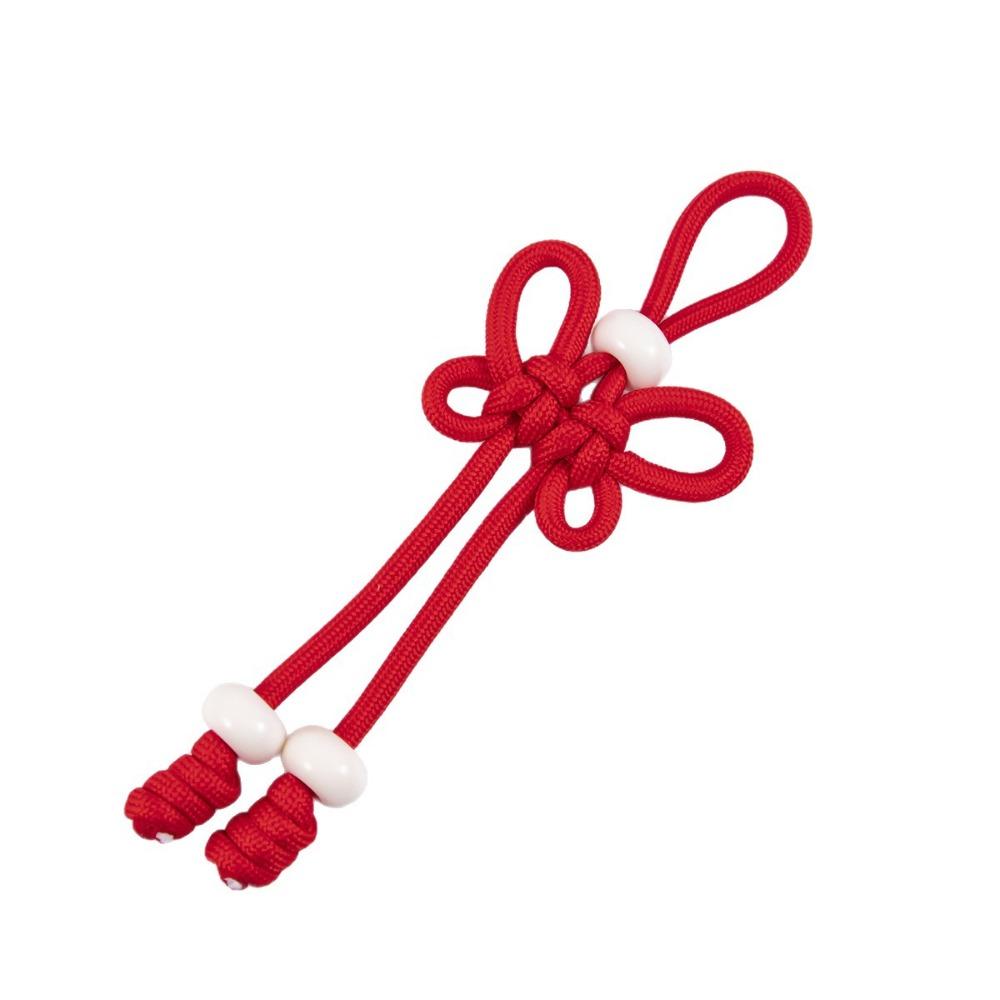 Hand Woven Chinese Knot Keychain Handmade DIY Bag Charm Braided Rope Keychain Handbag Decoration