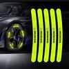 Car Wheel Hub Reflective Stickers Tire Rim Luminous Accessories For Fit Mugen Insight Type S R VTEC DOHC Modulo Vezel Legend RR Si