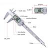 1PACK 6 Inch Digital Electronic Carbon Fiber Vernier Calipers Gauge Micrometer Measuring Tool