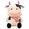 With Fruit Cow Backpack Plush Toy Cartoon Stuffed Animal Doll Gift Decoration