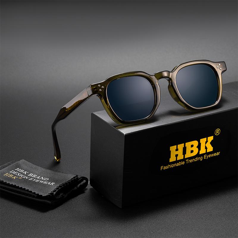 HBK Модные Ретро Мужские Солнцезащитные Очки Классическая Квадратная Рамка Дизайн Солнечные Очки Женские Для Улицы Путешествий Вечеринки Фестиваля Подарок