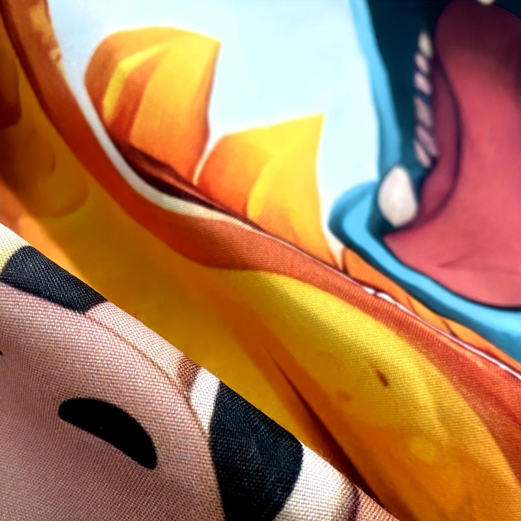 2/3pcs Cute Cartoon Dinosaur 3D Fitted Sheet Set Brushed Digital Printing Fitted Sheet Pillowcase Set (1 Fitted Sheet + 1/2