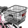Bike Rear Storage Basket Heavy Duty Large Capacity Universal MTB Road Mountain Bicycle Metal Wire Basket Bike Accessories