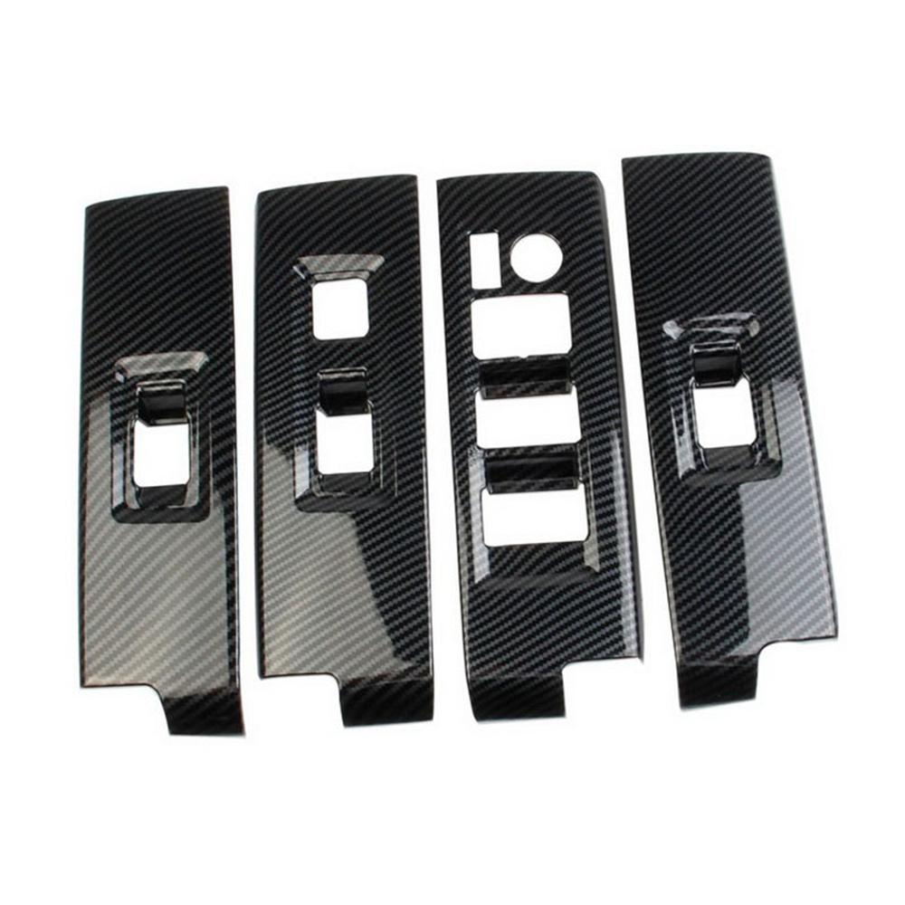 4 шт. Черная накладка на панель переключателя внутреннего стекла автомобиля для Toyota Tundra 2022-2023