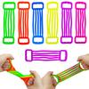 5pcs Novelty Funny Children's Arm Puller Colourful TPR Silicone Elastic Stress Relieving Toys Kids Training Arm Strength Toys
