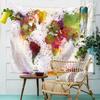 Акварельный гобелен с картой мира, абстрактное искусство, живопись, настенный гобелен, пляжное одеяло, коврик для йоги, прокладка