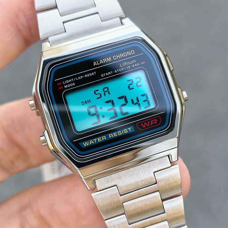 Для Casio Маленькие Квадратные F-91w/a158w/a159w Мод Цветные Наклейки Радужный Градиент DIY Пленка Экран Часов Покрытие Аксессуары