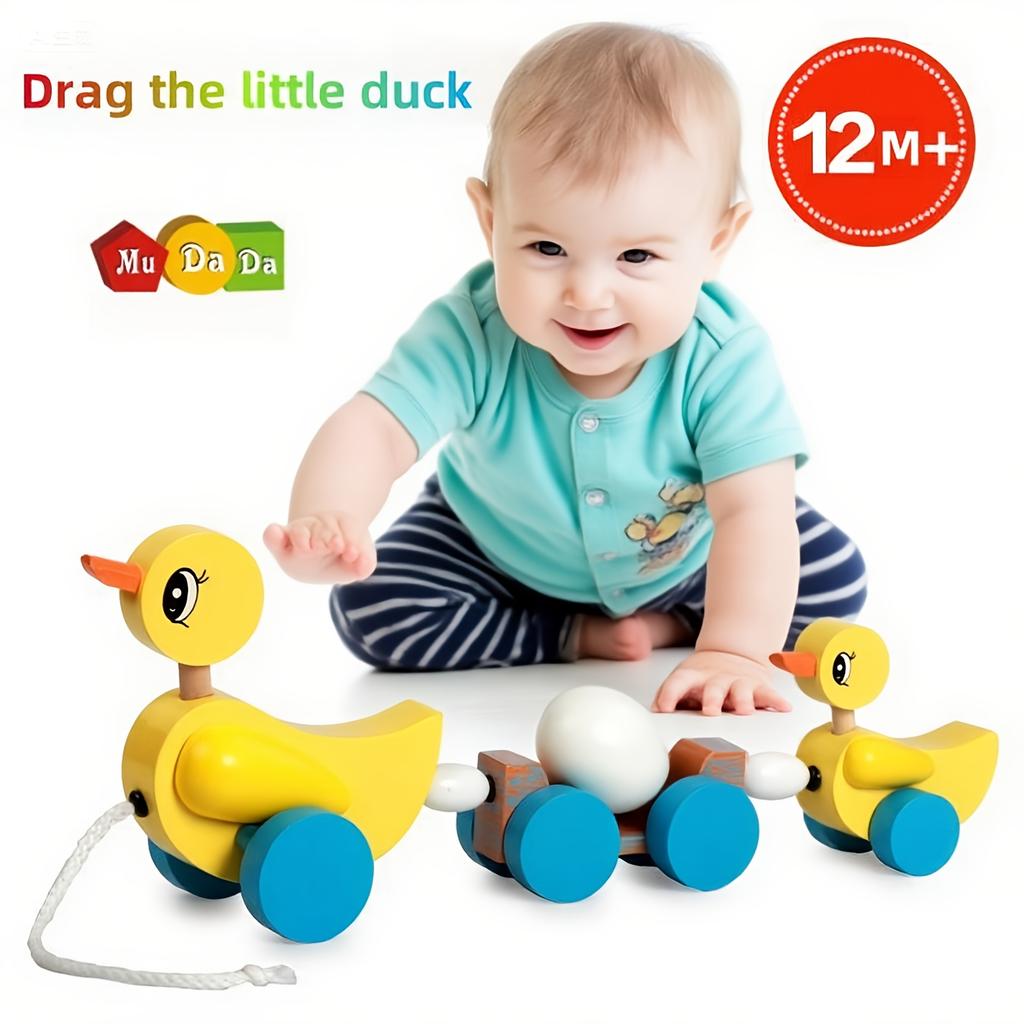 Three Section Teeter Totter Duck Squad: Twistable, Interlocking Walking and Rocking Ducks for Toddlers Interactive Learning Toy
