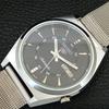 ВИНТАЖНЫЕ ОТРЕМОНТИРОВАННЫЕ МУЖСКИЕ АВТОМАТИЧЕСКИЕ ЧАСЫ SEIKO 5 ЯПОНИЯ ЧЕРНЫЙ ЦИФЕРБЛАТ a709187-1