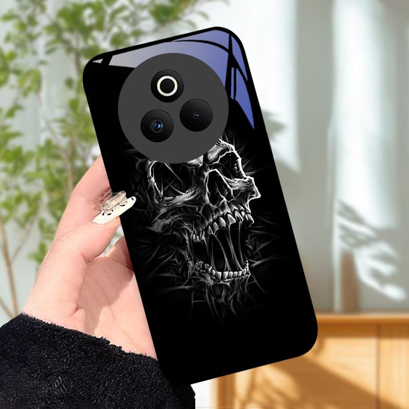 Закаленное Стекло Чехол для Телефона Для OPPO Realme P3 Pro 5G Funda Ударопрочный Жесткий ПК Корпус Задняя Крышка Для Realme P3Pro RMX5032 Coque