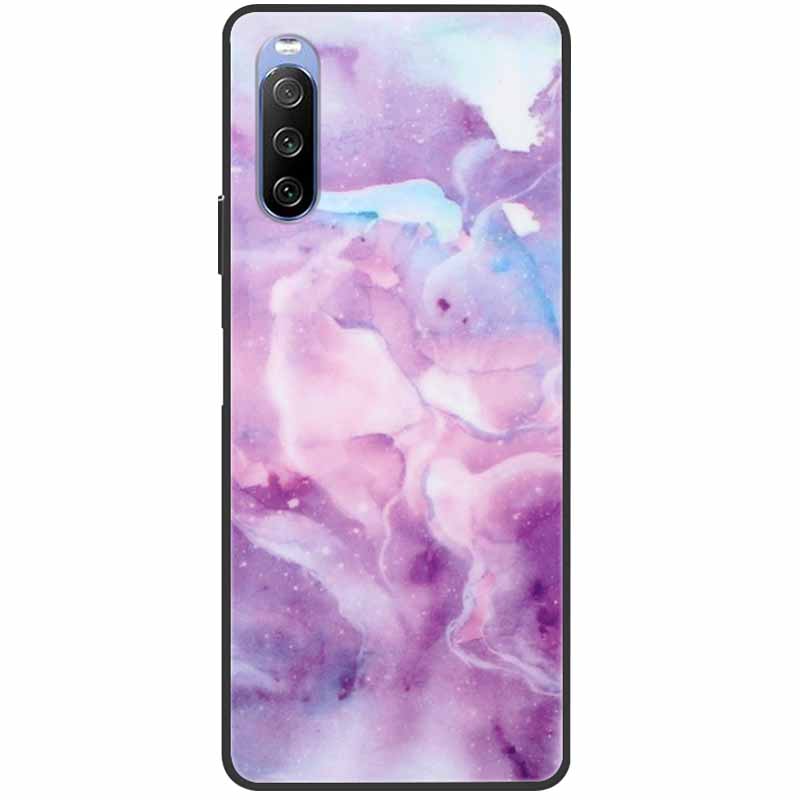Мягкий чехол для Sony Xperia 10 III Case 5 III Мягкий силиконовый Черные чехлы для Sony Xperia 1 III / Xperia1 XZ4 Чехлы Крутой Мрамор