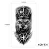 Tribal Lion Long-lasting Tattoo Sleeve Black Tattoo Sticker Temporary Tattoos Fake Tattoo Stickers