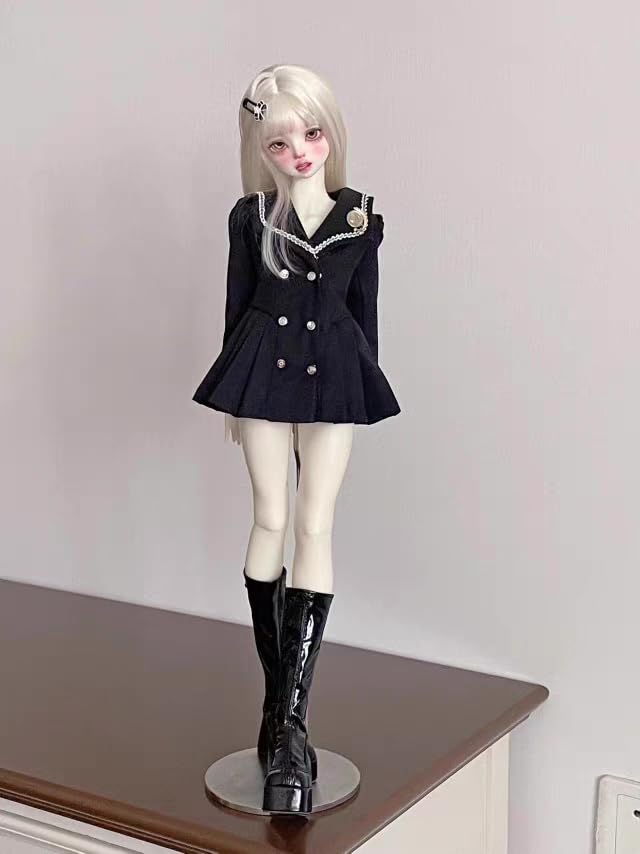 HAMRETHYPPZ 14 16 13 BJD Кукла на шаровых шарнирах Платье для куклы Костюм для куклы Наряд горничной Модная, Милая, Привлекательная и Элегантная Темно-синяя